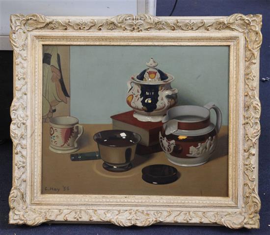 Cecil Hay (1899-1974) A Collection of Lustreware 16 x 20in.